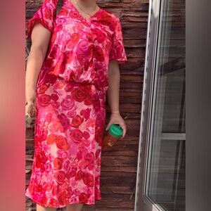 Vibrant Floral set . Skirt and top